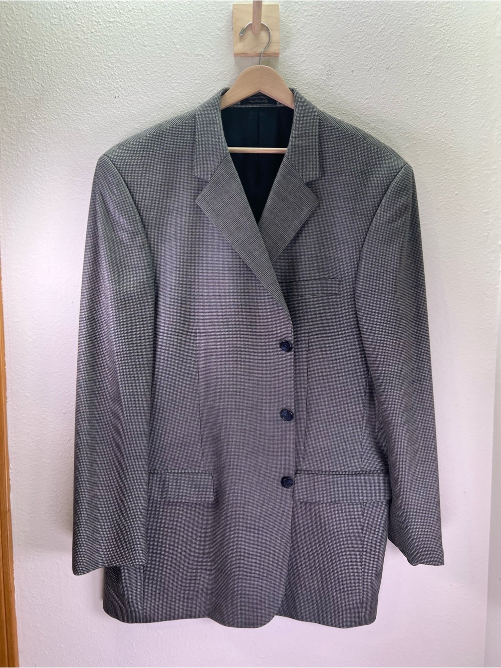 Andrew Fezza Gray Textured Sport Coat